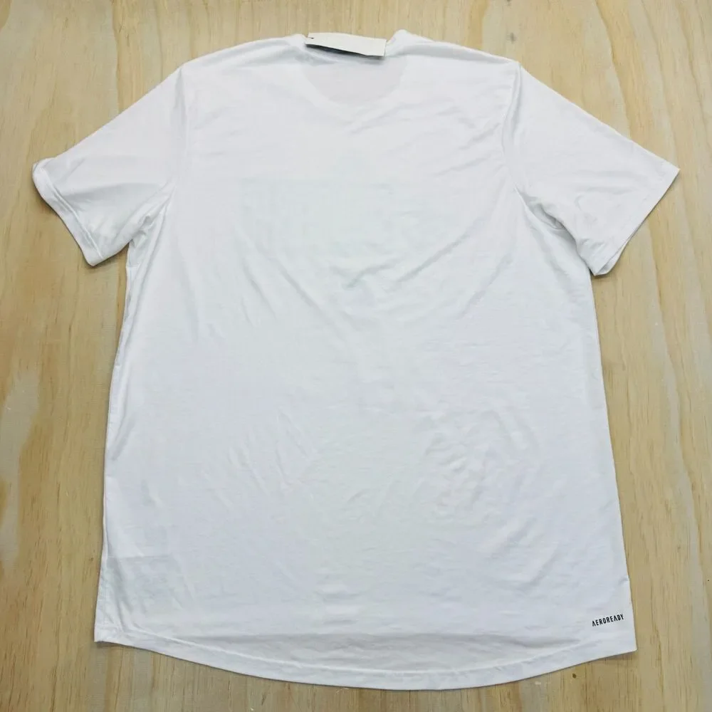 NEW Seattle Sounders FC adidas Pregame Short Sleeve Shirt White Sz XL SLIM Fit